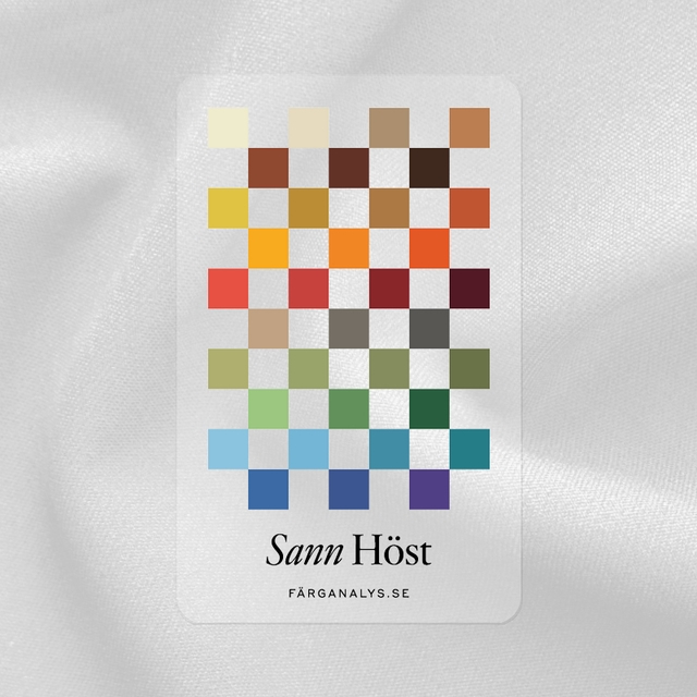 Fargekort i pleksiglass: Ekte Høst