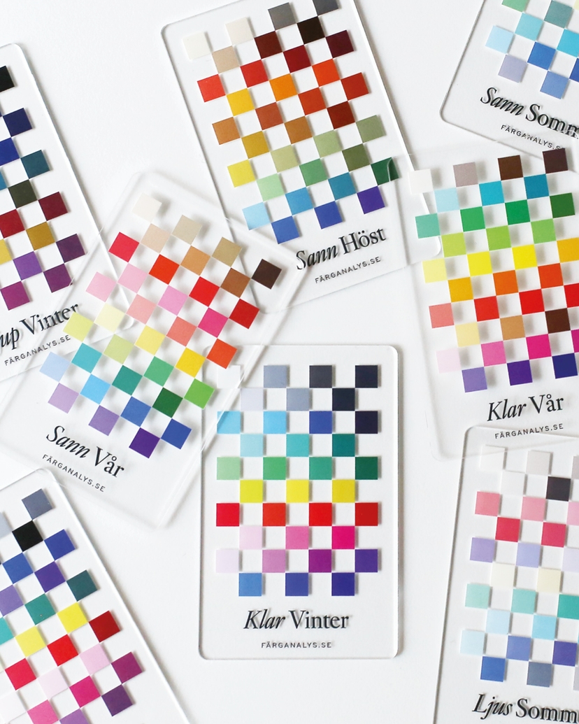 Fargekort i pleksiglass for shopping