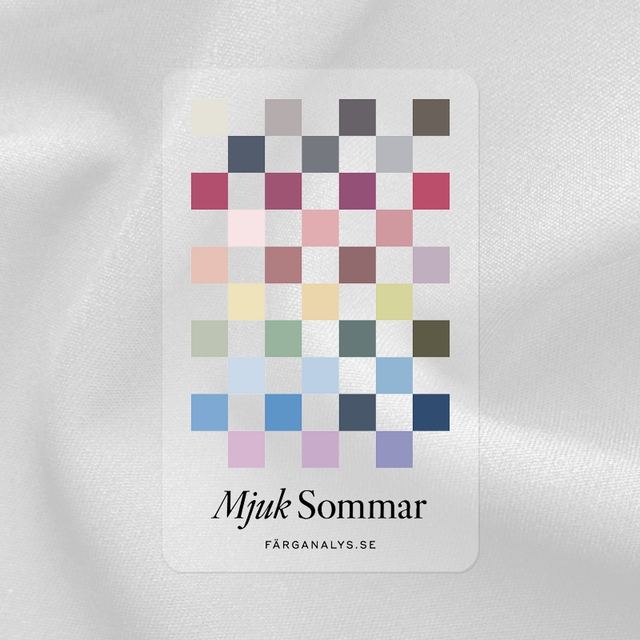 Fargekort i pleksiglass: Myk Sommer