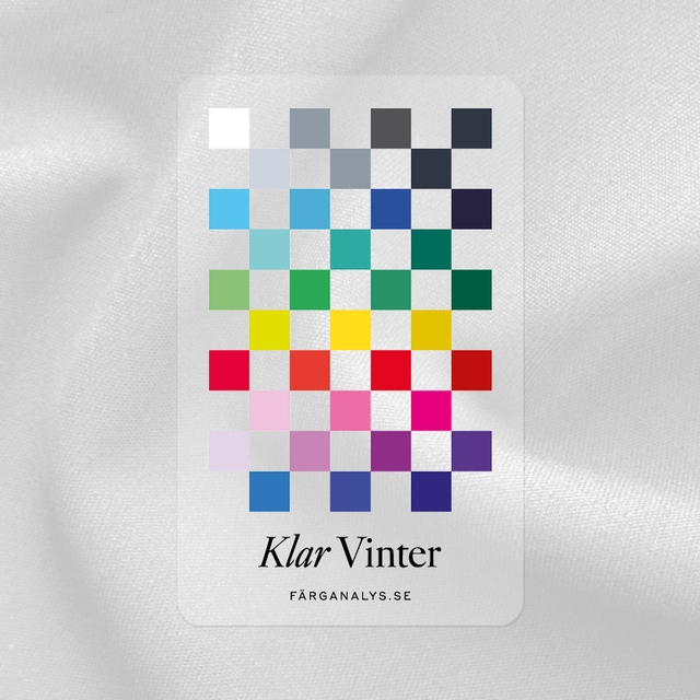 Fargekort i pleksiglass: Klar Vinter