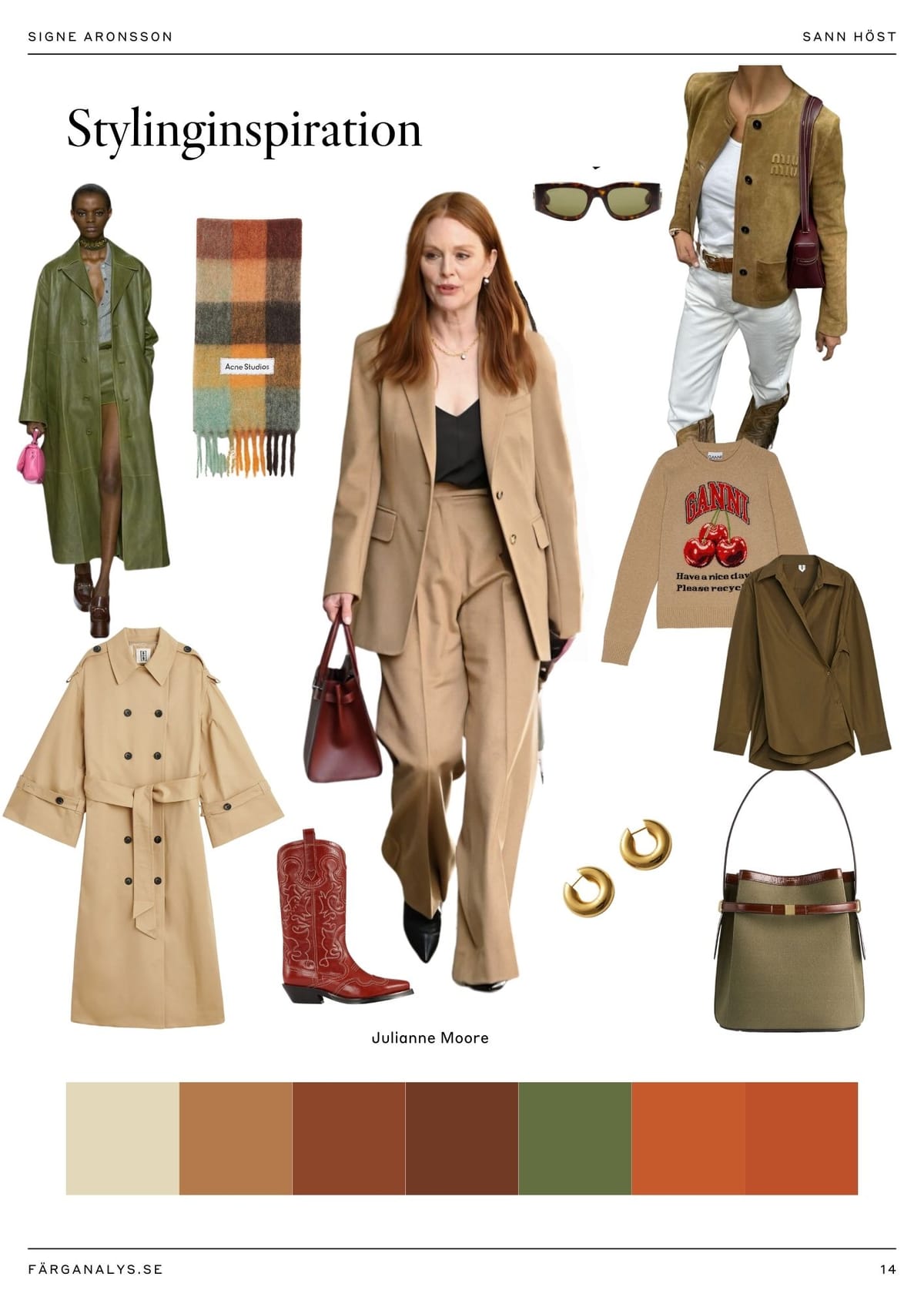 Eksempelside 3 fra fargeanalyserapport: Basisfarger