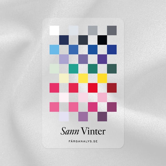 Fargekort i pleksiglass: Ekte Vinter